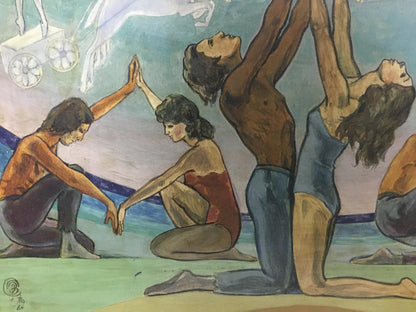 Abstract oil painting Folk traditions Strelnikov Vladimir Vladimirovich