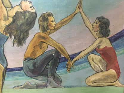 Abstract oil painting Folk traditions Strelnikov Vladimir Vladimirovich