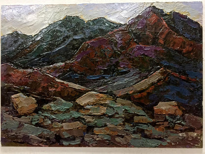 Oil painting Mountain Constantinople Adolf Markovich