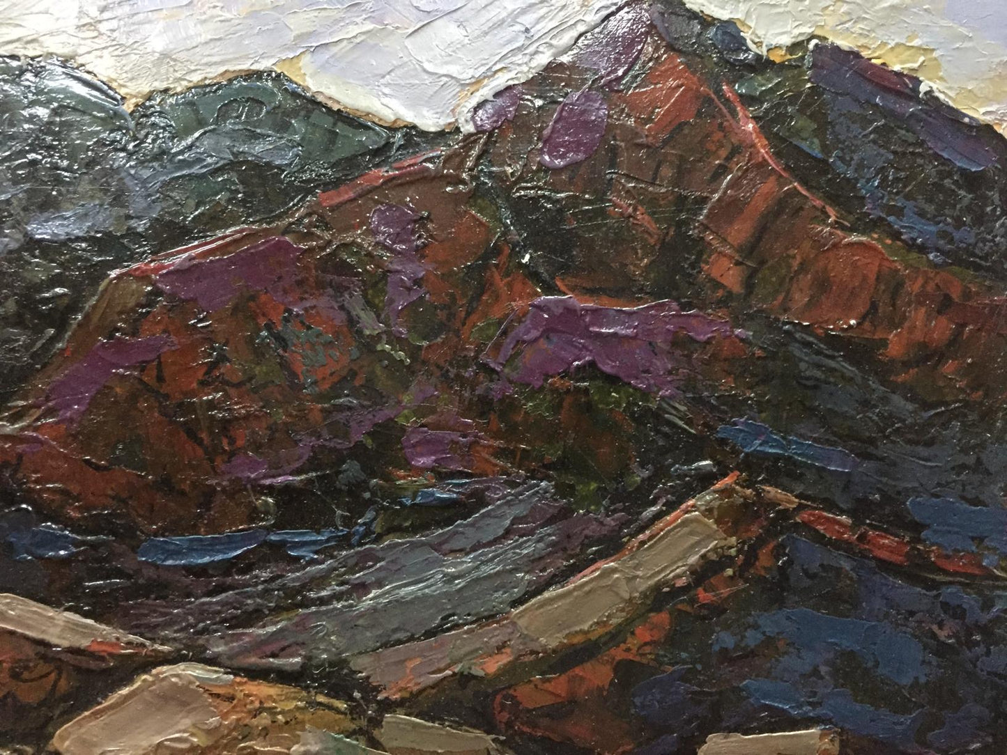 Oil painting Mountain Constantinople Adolf Markovich