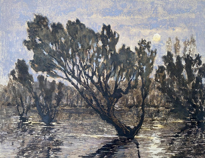 Oil painting It's a nasty day A. G. Cherkas