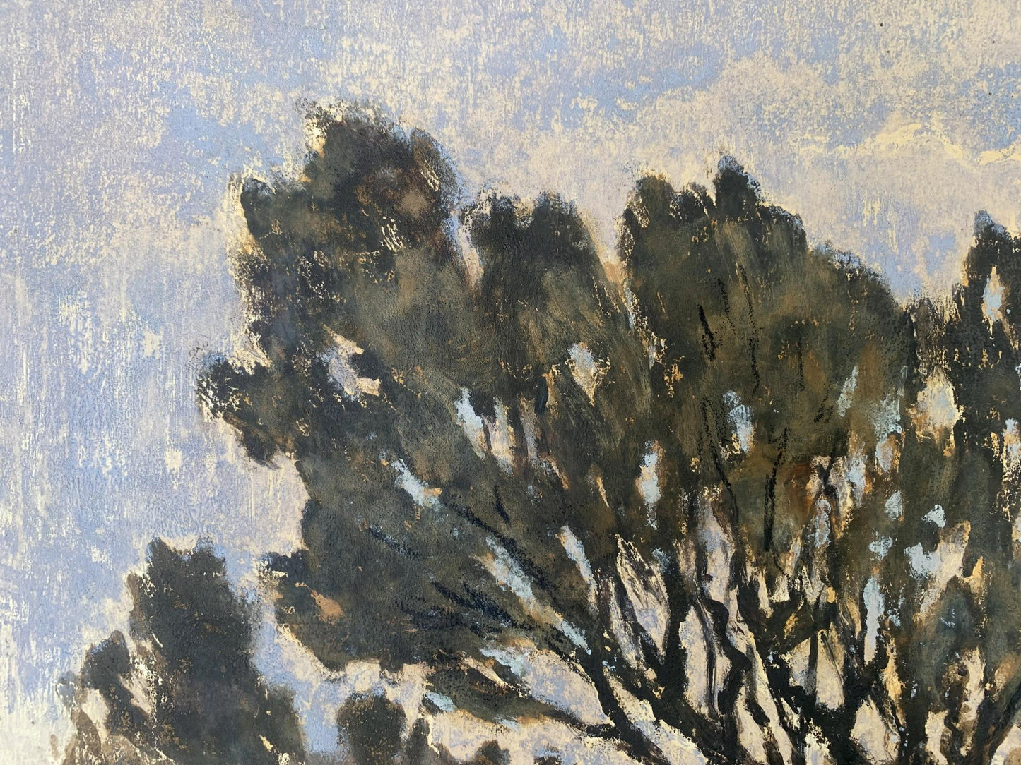 Oil painting It's a nasty day A. G. Cherkas