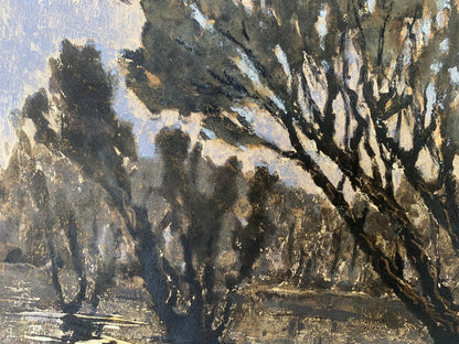 Oil painting It's a nasty day A. G. Cherkas