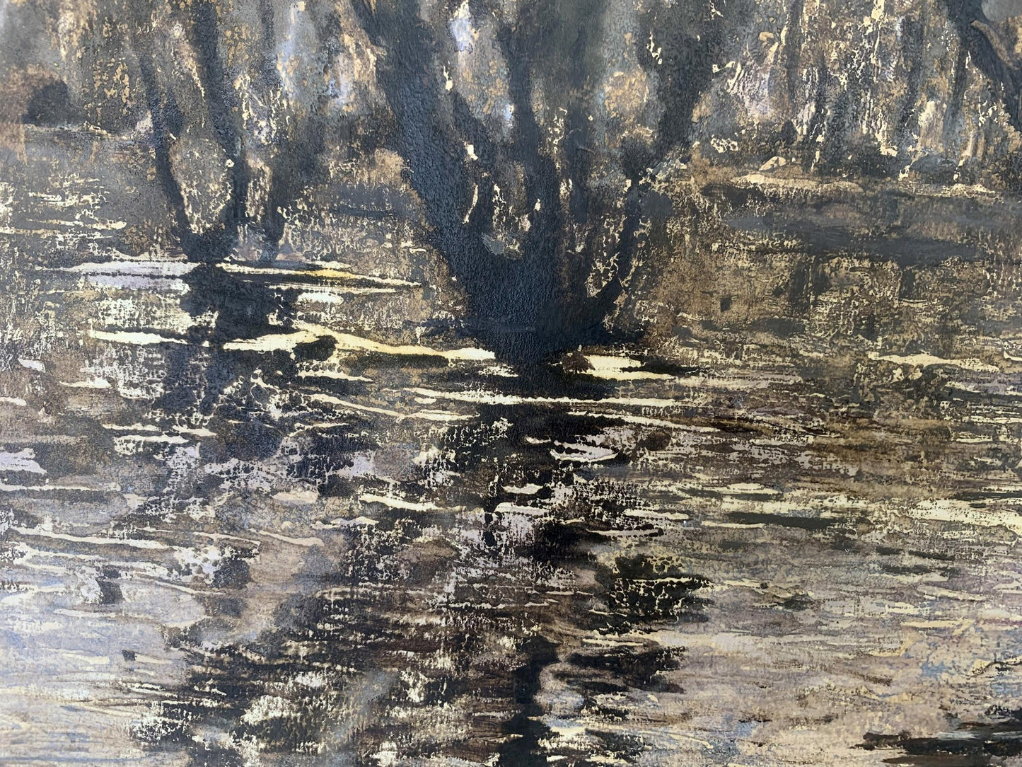 Oil painting It's a nasty day A. G. Cherkas