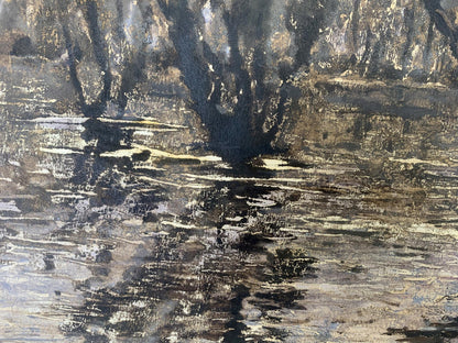 Oil painting It's a nasty day A. G. Cherkas