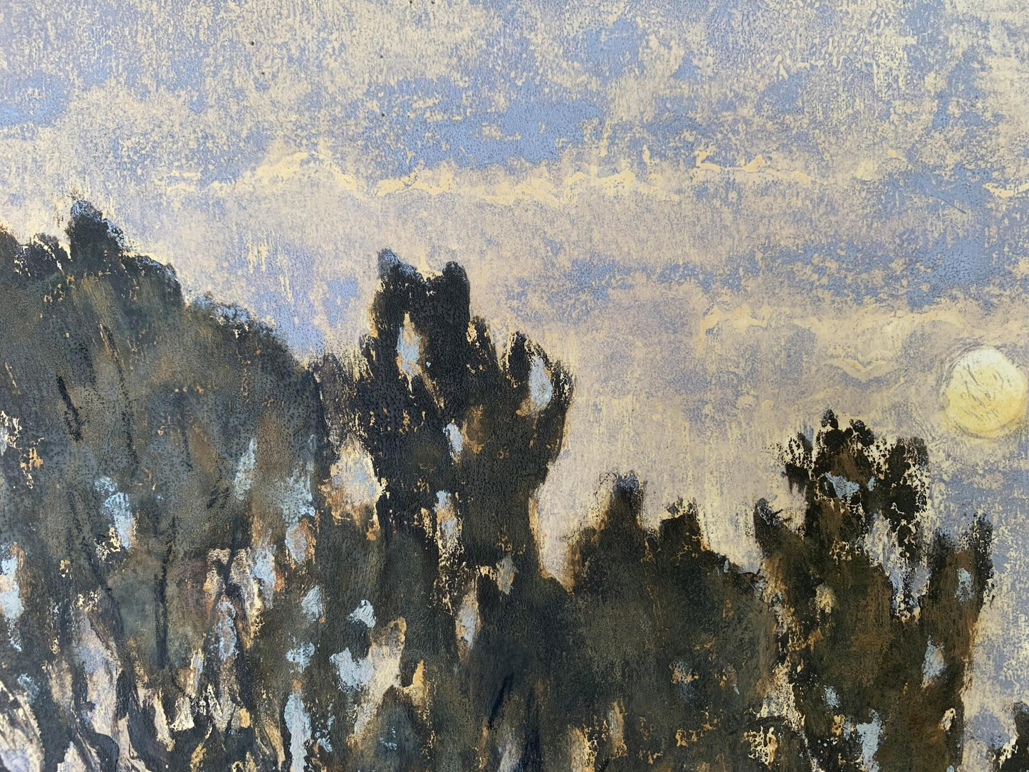 Oil painting It's a nasty day A. G. Cherkas