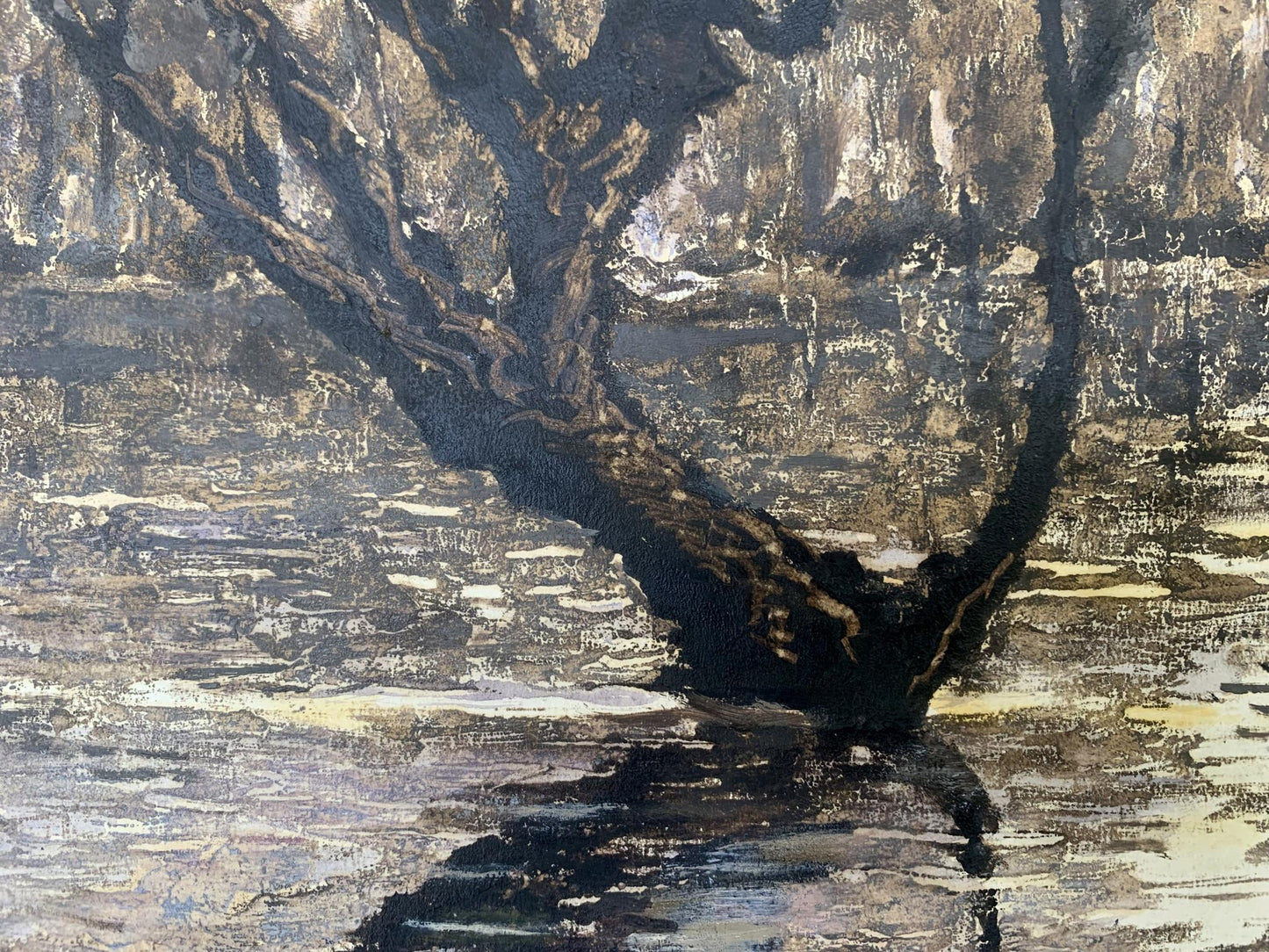 Oil painting It's a nasty day A. G. Cherkas