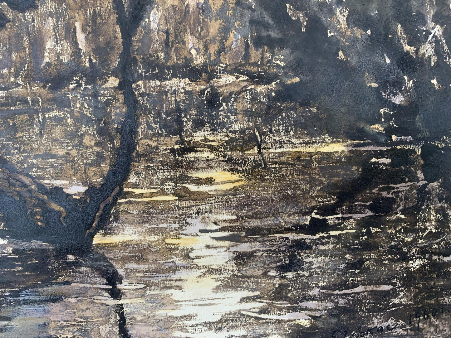 Oil painting It's a nasty day A. G. Cherkas