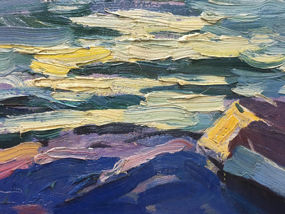 Oil painting Off the coast Shadrin S.