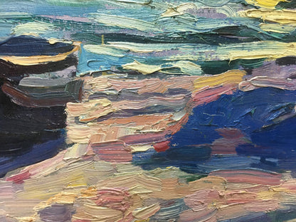 Oil painting Off the coast Shadrin S.