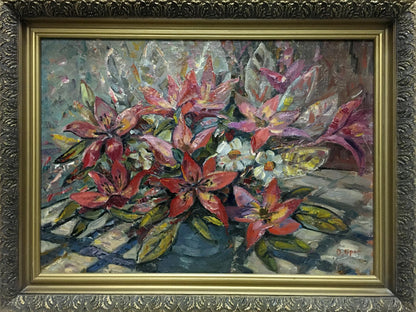 Oil painting Flowers Olga Brendel
