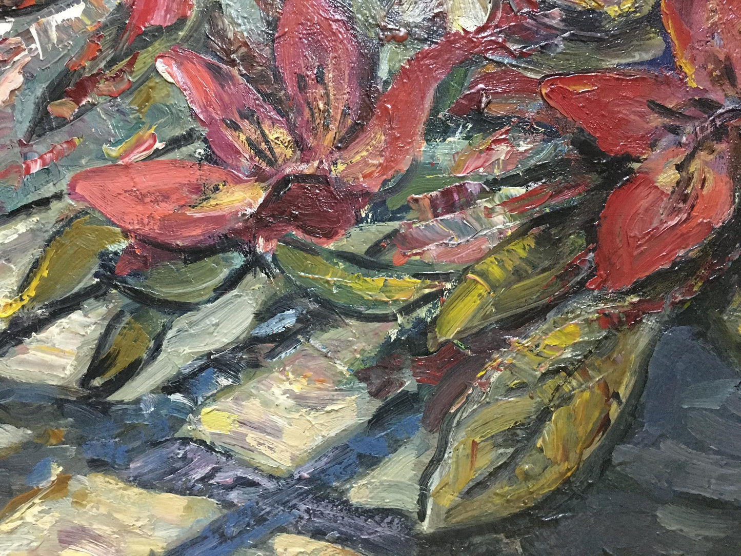 Oil painting Flowers Olga Brendel