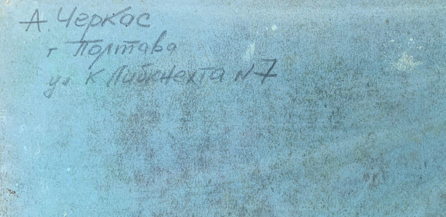 Oil painting Cozy houses A. G. Cherkas