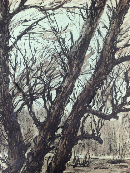 Ink painting Dense forest A. G. Cherkas