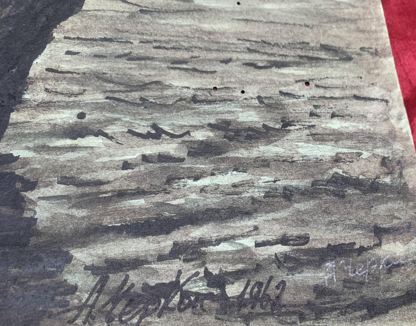 Ink painting Dense forest A. G. Cherkas