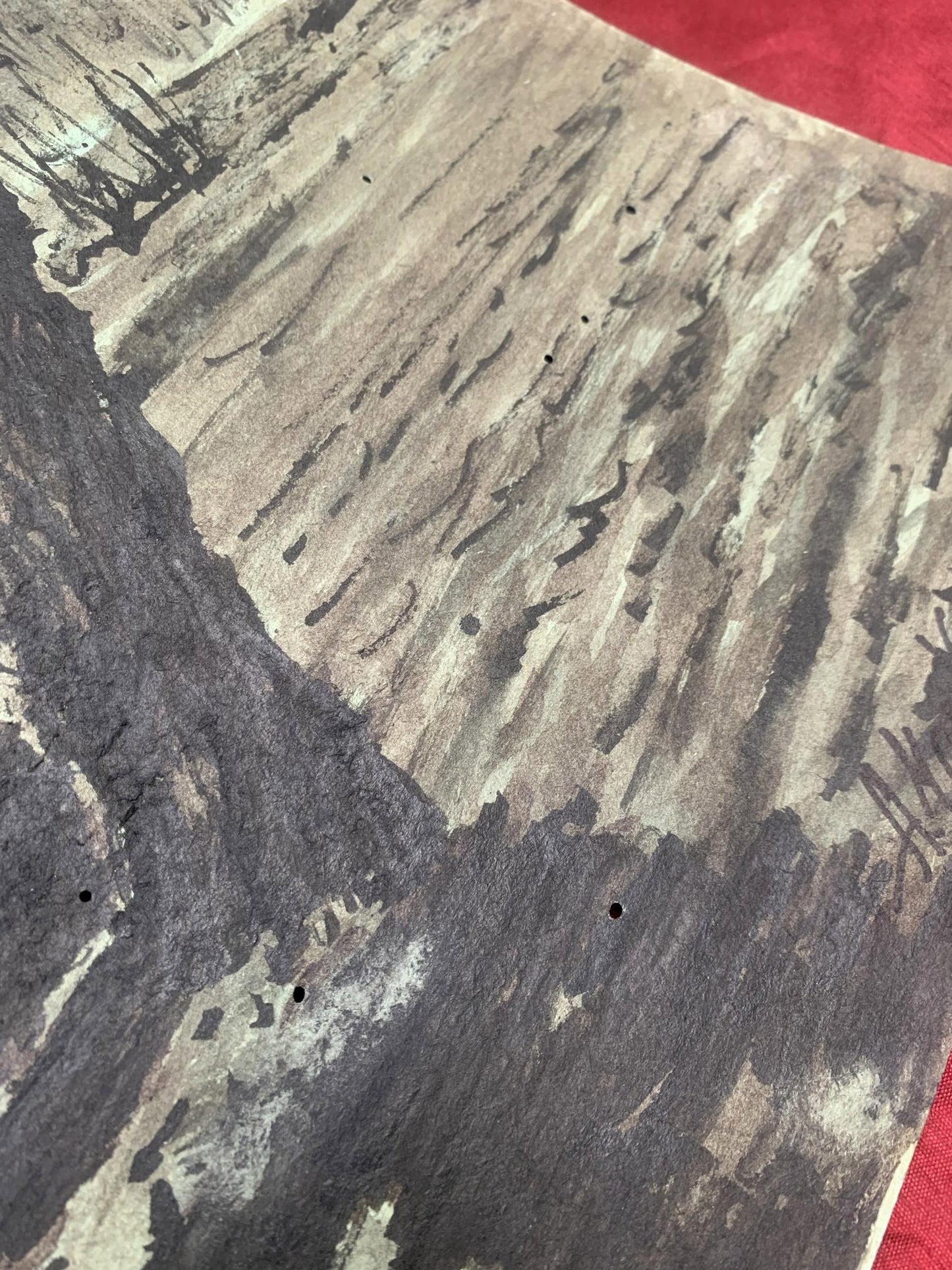 Ink painting Dense forest A. G. Cherkas