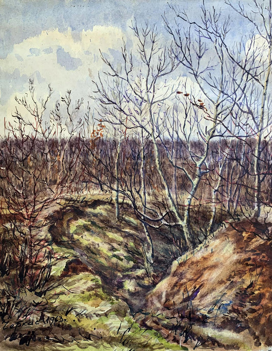Watercolor painting Autumn smell A. G. Cherkas