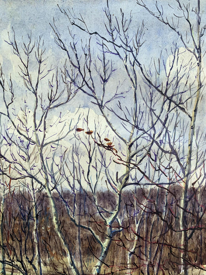 Watercolor painting Autumn smell A. G. Cherkas