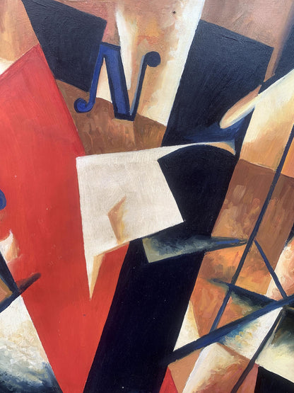 Abstract oil painting Cubic mood Victor Konotopsky