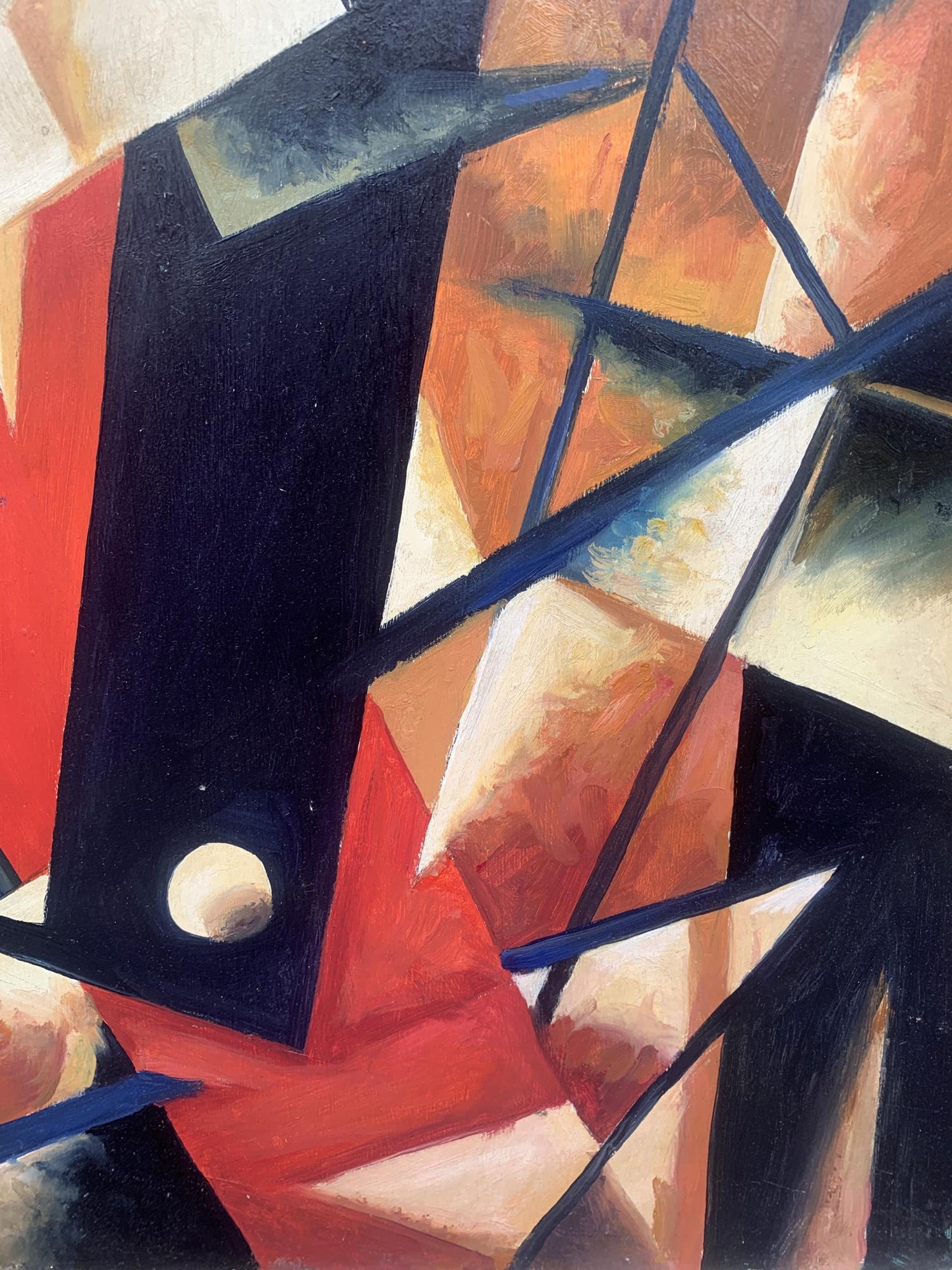 Abstract oil painting Cubic mood Victor Konotopsky