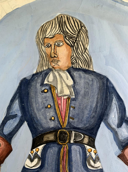 Watercolor painting Full-length portrait of a man Alexander Arkadievich Litvinov