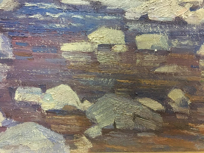 Oil painting End of winter Gabda Vasily Georgievich