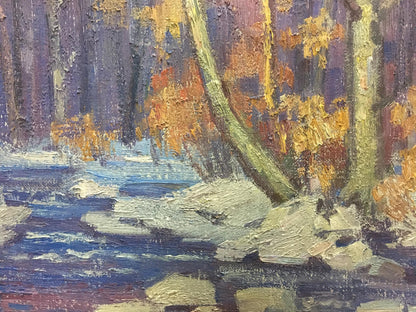 Oil painting End of winter Gabda Vasily Georgievich