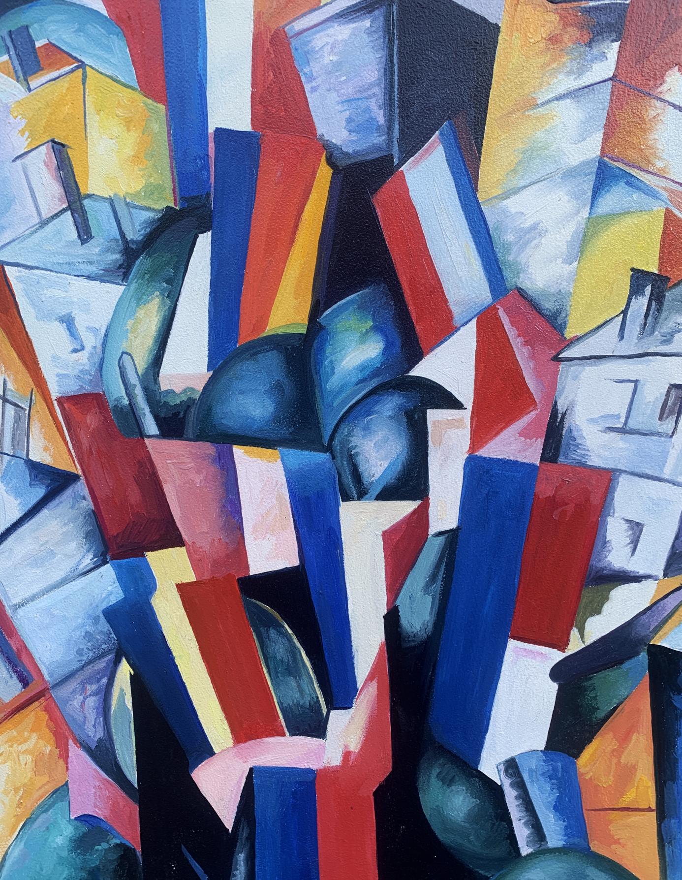 Abstract oil painting Geometry of life Victor Konotopsky