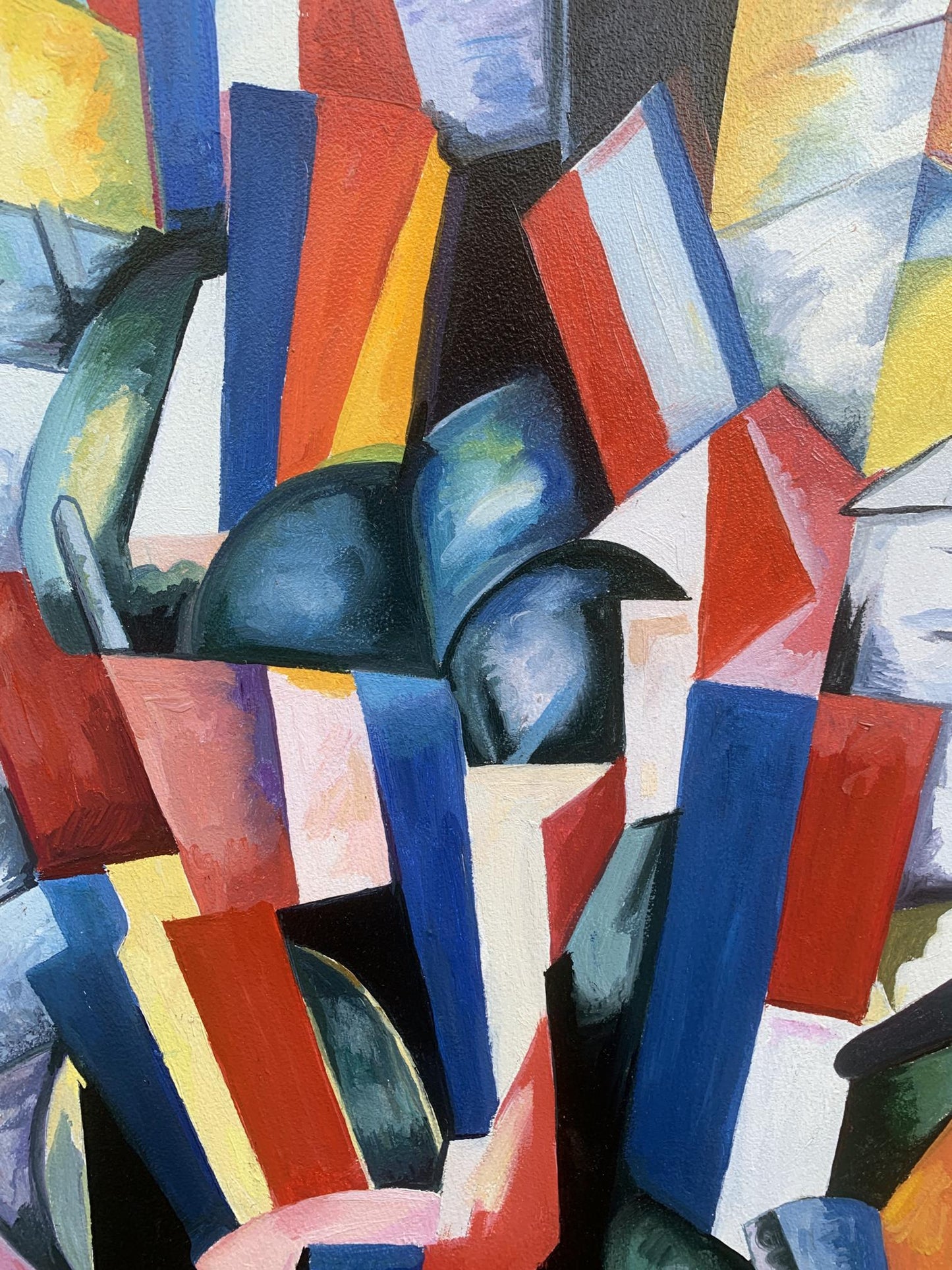 Abstract oil painting Geometry of life Victor Konotopsky