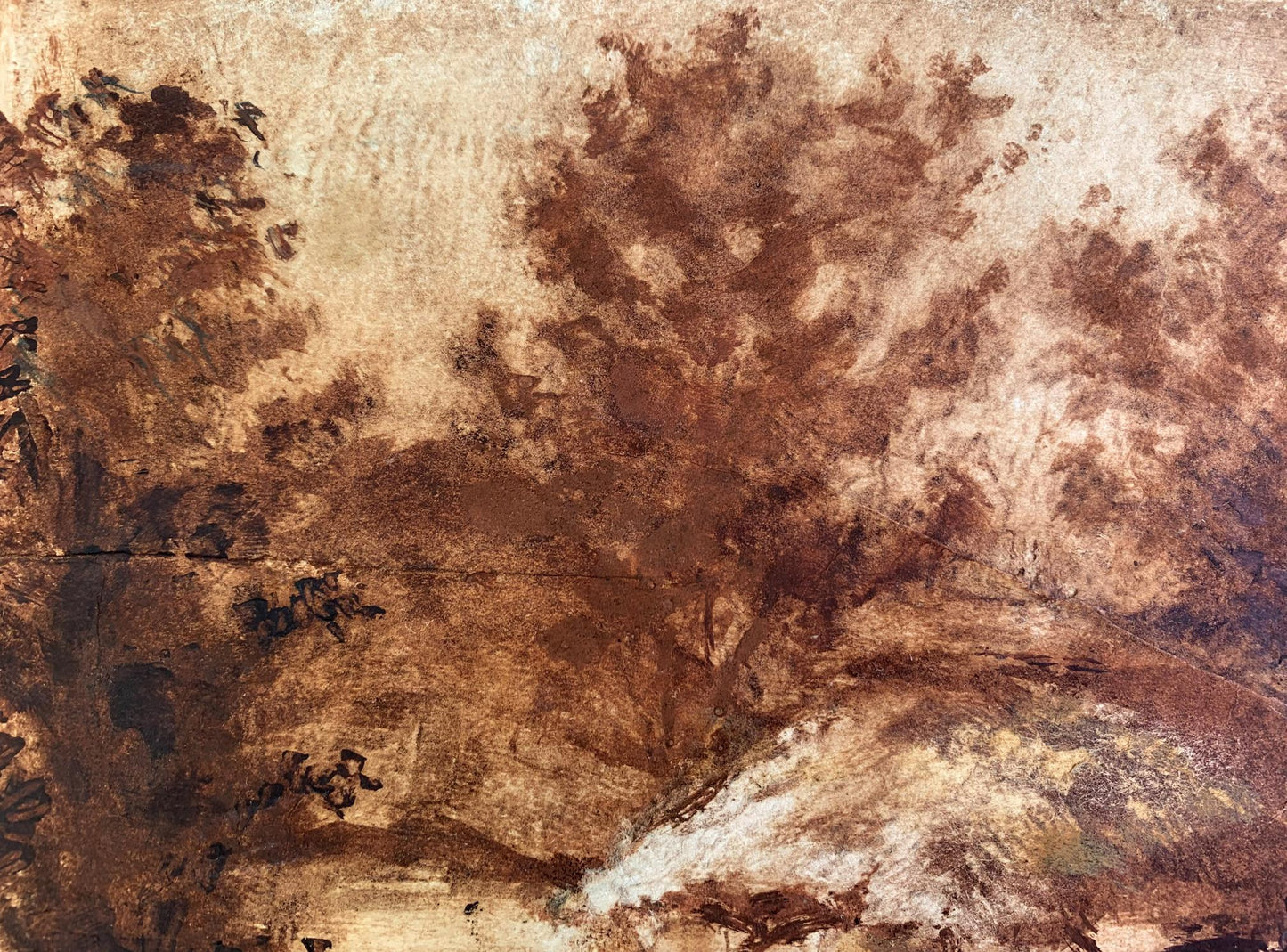 Sepia painting One morning A. G. Cherkas