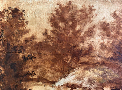 Sepia painting One morning A. G. Cherkas