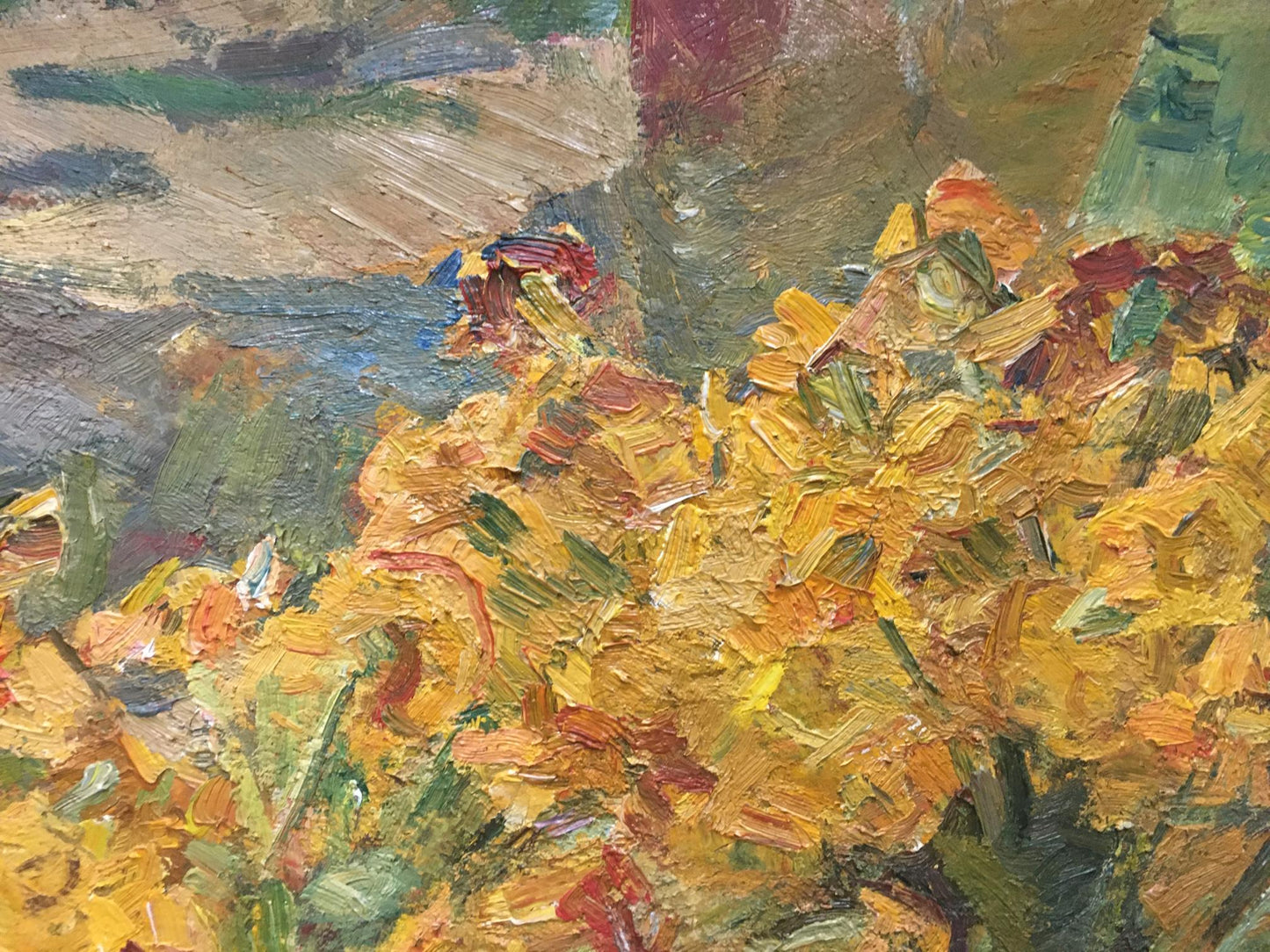 Oil painting Flowers in a vase Naumova Tamara Sergeevna