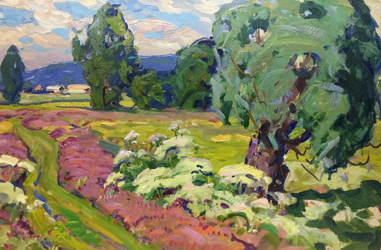 Oil painting Path to the forest Georgy Sergeevich Kolosovsky