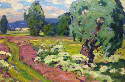 Oil painting Path to the forest Georgy Sergeevich Kolosovsky