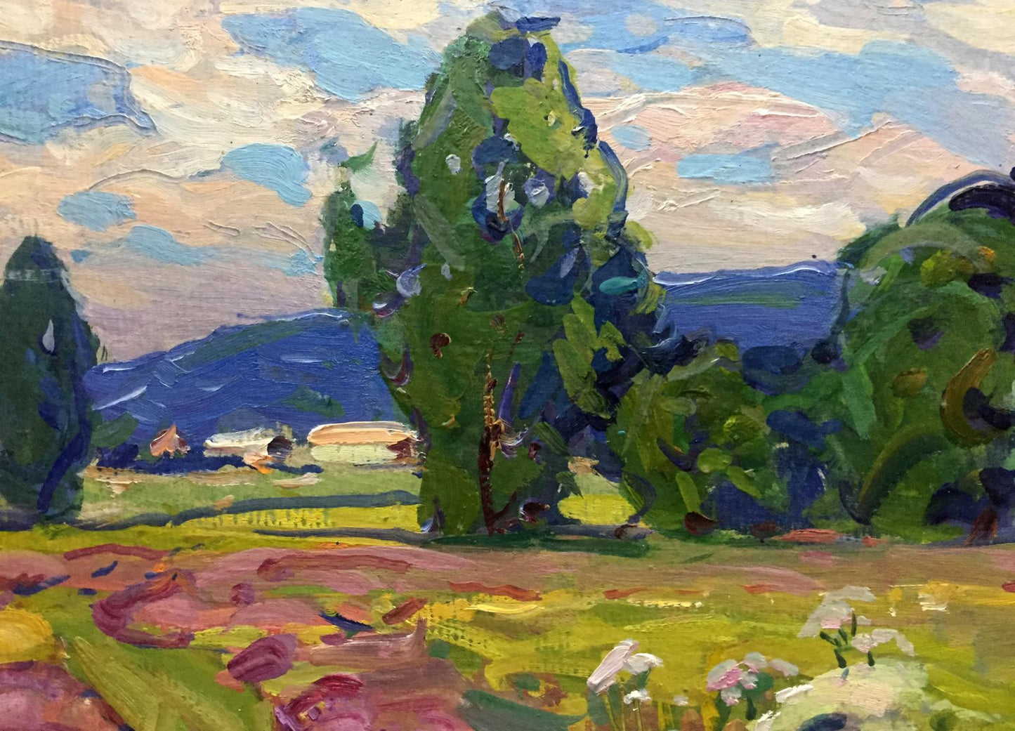 Oil painting Path to the forest Georgy Sergeevich Kolosovsky