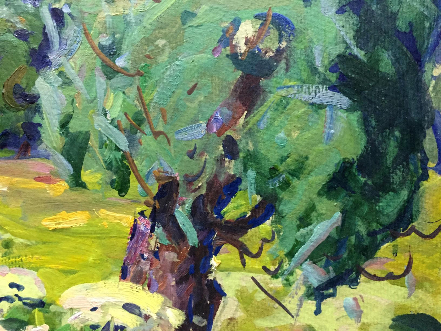 Oil painting Path to the forest Georgy Sergeevich Kolosovsky