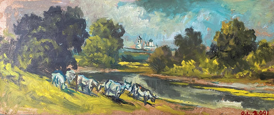 oil landscape river buy