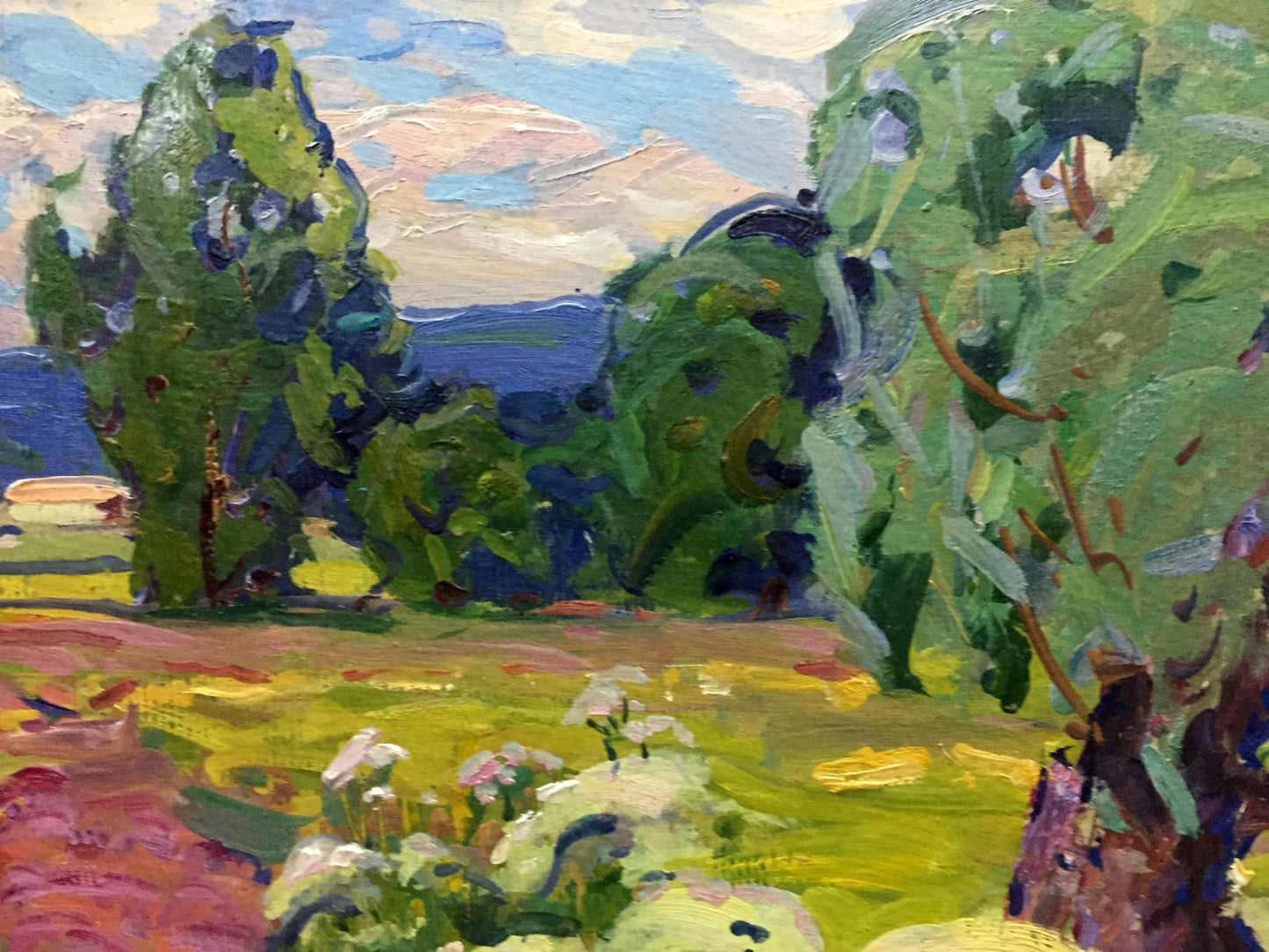 Oil painting Path to the forest Georgy Sergeevich Kolosovsky