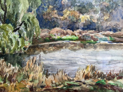 Watercolor painting Early autumn A. G. Cherkas