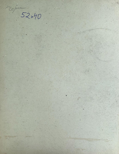 Charcoal pencil painting Forest lake A. G. Cherkas