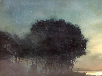 Oil painting Night on the beach Zebek Vladimir Evgenievich