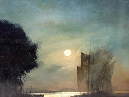 Oil painting Night on the beach Zebek Vladimir Evgenievich