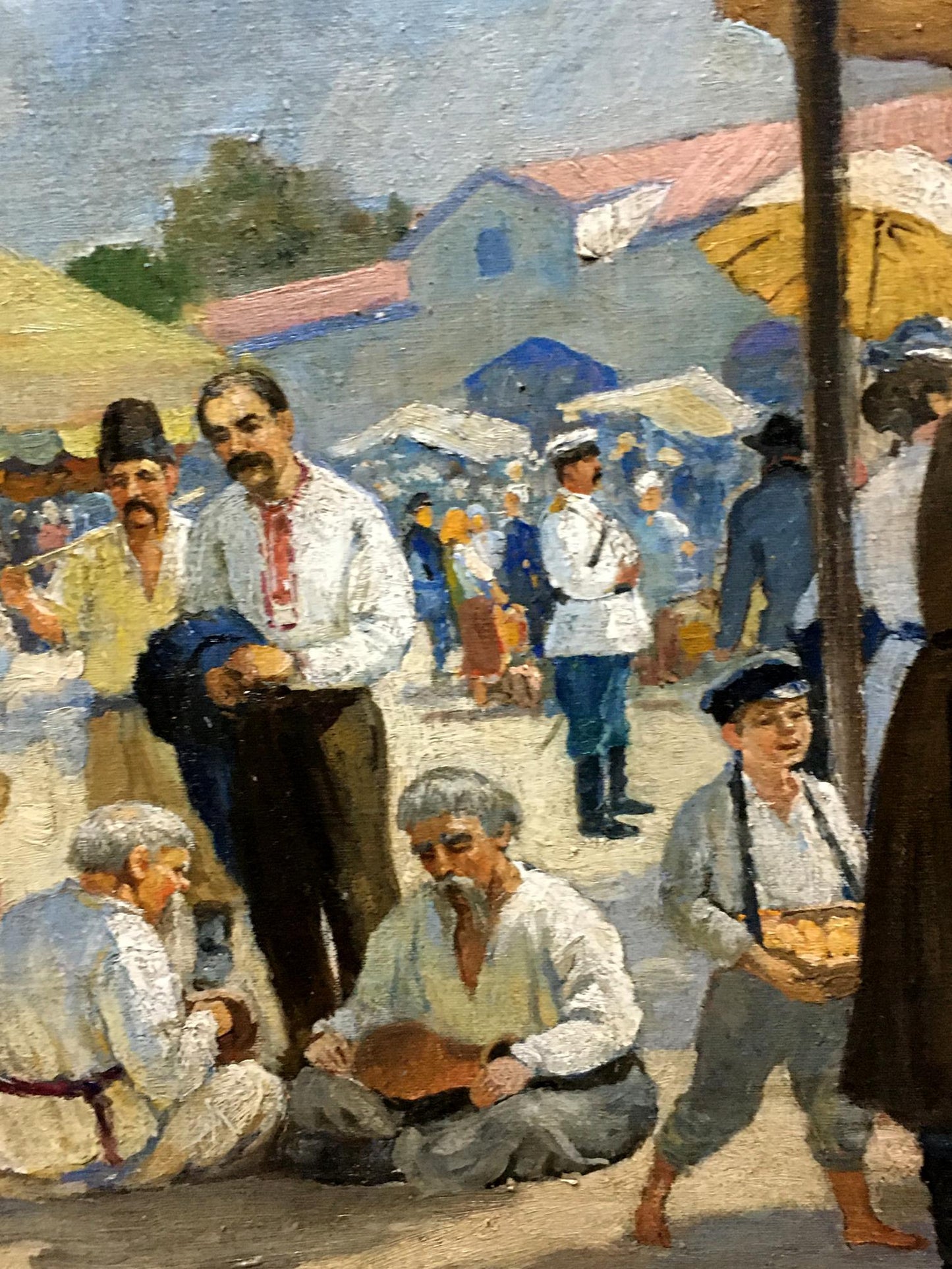 Oil painting Ilyinsky fair in Romny Dubinchuk Victor