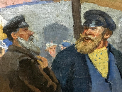 Oil painting Ilyinsky fair in Romny Dubinchuk Victor