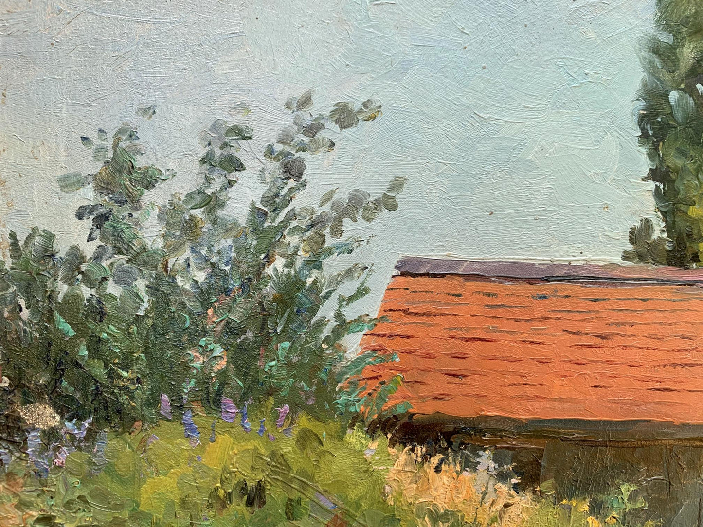 Oil painting Native home A. G. Cherkas