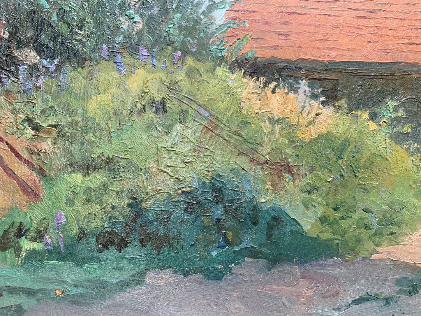 Oil painting Native home A. G. Cherkas