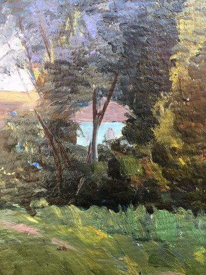 Oil painting Trees along the road Anatoly Bloshenko