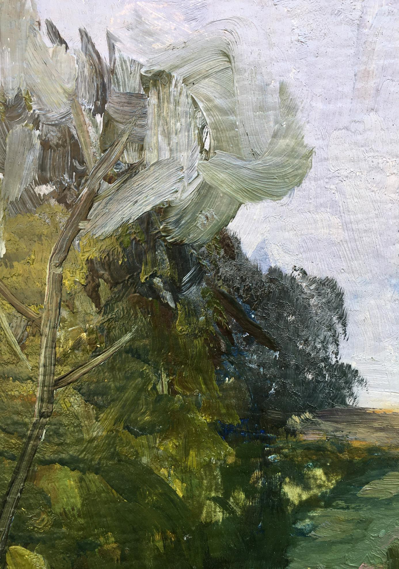 Oil painting Trees along the road Anatoly Bloshenko