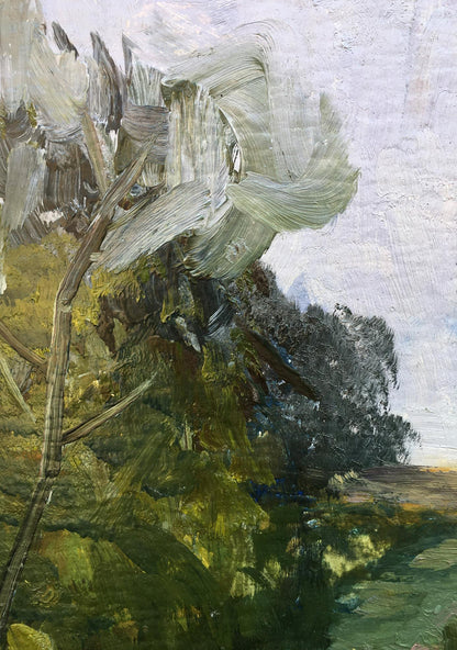 Oil painting Trees along the road Anatoly Bloshenko