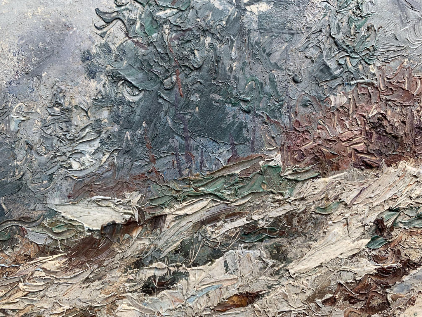 Oil painting Dense forest Igor Zlotnikov